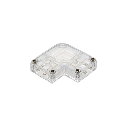 L-coupler for 230V High voltage LED Strips with 1.5cm width, transparent