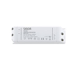 LED Power adapter POWERLINE BASE,  IP20, 220-240V, sec. 24V, max. 60W / 2.5A, suitable for furniture installation