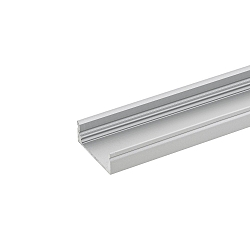 Surface profile FLAT 12 - for LED Strips up to 1.23cm width, for wall and ceiling mounting, length 100cm