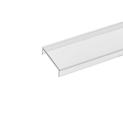 Cover for Surface profile 20, flush, length 200cm, opal