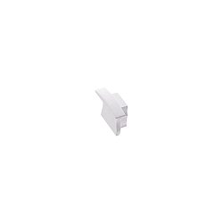 end cap SCHMAL 6 without cable hole, white