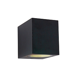 Steinhauer Outdoor wall luminaire LOGAN, 1 flame, GU10, round, black