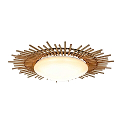 AN Ceiling luminaire AURA, Bambusring, white