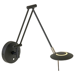 Steinhauer Wall luminaire ZODIAC LED, 1 flame, black