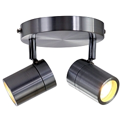 Mexlite Spot, 2 flames. GU10, IP44, steel