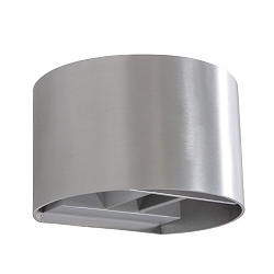 wall luminaire MURO up / down, round, adjustable G9 IP20, steel brushed dimmable
