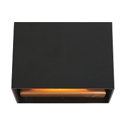 wall luminaire MURO up / down, square, flat, adjustable G9 IP20, black matt dimmable