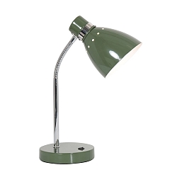 table lamp SPRING tiltable E27 IP20, green 