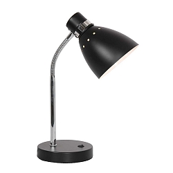 table lamp SPRING tiltable E27 IP20, black 