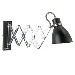 Steinhauer Wall luminaire SPRING, 1 flame, black