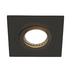 recessed luminaire P�LITE SPOT swivelling, square GU10 IP20, black matt dimmable