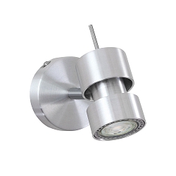 spot NATASJA 1 flame, Dim-To-Warm, adjustable GU10 IP20, steel brushed dimmable