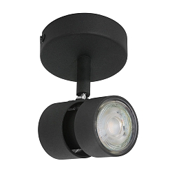 spot NATASJA 1 flame, Dim-To-Warm, adjustable GU10 IP20, steel brushed dimmable