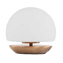 table lamp ANCILLA round, short, with touch dimmer G9 IP20, brushed bronze dimmable