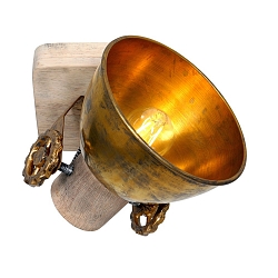 Mexlite Spot GEARWOOD, 1 flame, brown