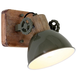 Mexlite Spot GEARWOOD, 1 flame, green