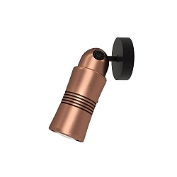 wall and ceiling luminaire NEO! SPOT (MV) surface-mounted version, adjustable, focusable IP20, copper, black matt dimmable