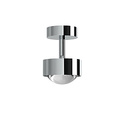 ceiling luminaire PUK MINI TURN swivelling, rotatable, without lens IP20, chrome dimmable