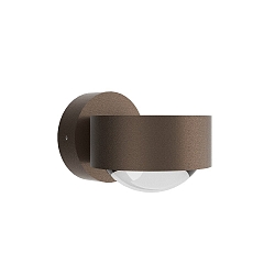 outdoor wall luminaire PUK MINI WALL OUTDOOR (COB LED) up / down, rigid, without lens IP44, brown, mat dimmable