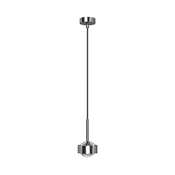 pendant luminaire PUK MINI DROP SOLO (COB LED) up / down, rigid, without lens IP20, chrome dimmable