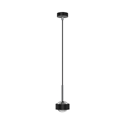 pendant luminaire PUK MINI DROP SOLO (COB LED) up / down, rigid, without lens IP20, black matt dimmable