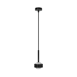 pendant luminaire PUK MINI DROP SOLO (COB LED) up / down, rigid, without lens IP20, black matt dimmable