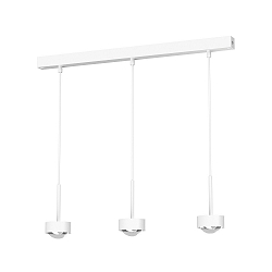 pendant luminaire PUK MINI CHOICE LONG ONE (COB LED) down, 3-fold, rigid, without lens IP20, white matt dimmable