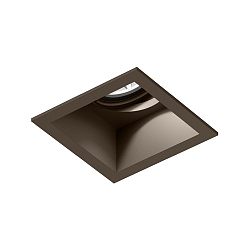 recessed spotlight PLANO 1.0 - LED 1 flame, cardanic swivelling, with wire springs IP20, bronze dimmable