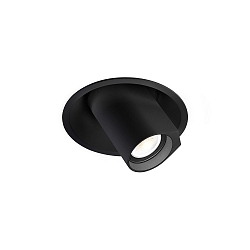 Recessed spot BLIEK ROUND 1.0 PAR16, GU10 max. 12W, rotatable, swivelling, black