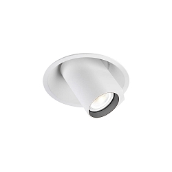 recessed luminaire BLIEK ROUND CEILING REC 1.0 PAR16 GU10 IP20, white matt  12W