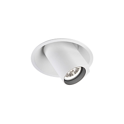 recessed luminaire BLIEK ROUND CEILING REC 1.0 IP20, white matt  8,7W 785lm 3000K 20-40� 20-40� CRI 90-100