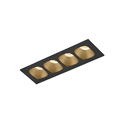 recessed luminaire PIRRO PETIT CEILING REC 4.0 IP20, champagner, black matt 10W 760lm 3000K 20-40� 20-40� CRI 90-100