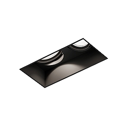 recessed spotlight STRANGE TRIMLESS 2.0 - LED 2 flames, square, flush, cardanic swivelling IP20, mat, deep black dimmable