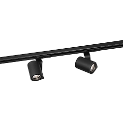 LED 1-phase Spot SQUBE ON TRACK 1.0, 6W 3000K, incl. adapter, black