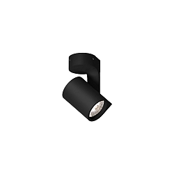 spot SQUBE ON BASE CEILING SURF 1.0 IP20, black matt dimmable