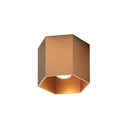 Ceiling luminaire HEXO 1.0 PAR16, GU10 max. 12W, copper