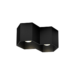Ceiling luminaire HEXO 2.0 PAR16, 2x GU10 max. 12W, black