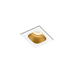 LED Recessed spot PIRRO 1.0, 1 Spot 4.5W 3000K, CRi >90, dimmable, white gold