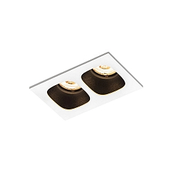 LED Recessed spot PIRRO 2.0, 2 spots, 2x 4.5W 2700K, CRi >90, dimmable, black