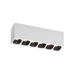 LED Ceiling luminaire PIRRO 6.0, 6 spots, 6x 4.5W 3000K, CRi >90, dimmable, black
