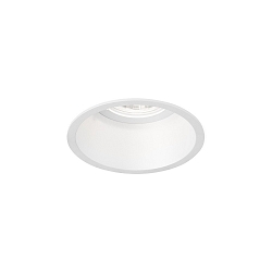 recessed spotlight DEEPER 1.0 PAR16 round, rigid, set back GU10 IP20, mat, traffic white dimmable