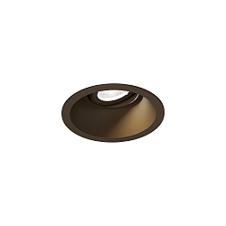 ceiling recessed luminaire DEEP ADJUST PETIT 1.0 cardanic swivelling, with wire springs IP20, bronze dimmable