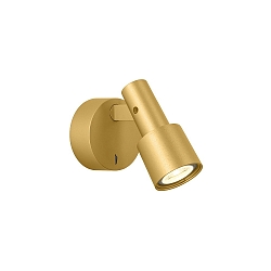 Wall spot SARA SNOOZE 1.0 PAR16, GU10 max. 12W, rotatable/swivelling, gold