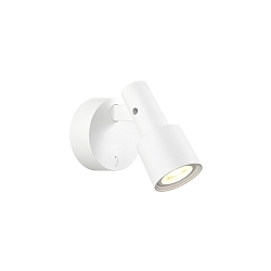 Wall spot SARA SNOOZE 1.0 PAR16, GU10 max. 12W, rotatable/swivelling, white