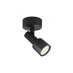 Wall /Ceiling luminaire SARA 1.1 PAR16, GU10 max. 12W, rotatable/swivelling, black