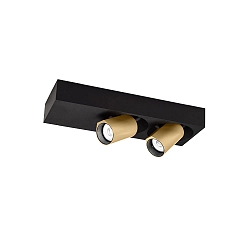 spot BLIEK PETIT CEILING SURF 2.0 IP20, champagner, black matt dimmable