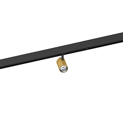 LED Track spot CENO ON TRACK 1.0 for STREX SYSTEM 48V, 3000K, DALI dimmable, black gold