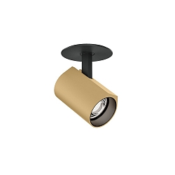 ceiling luminaire CENO 1.0 Dim-To-Warm, current constant, semi flush IP20, champagner, mat, deep black dimmable