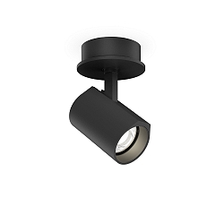 recessed luminaire CENO SEMI RECESSED 1.0 IP20, black matt 8W 530lm 3000K 31� CRI 90
