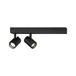 LED Spot CENO 2.0, 2 flames, 3000K, CRi >90, rotatable/swivelling, dimmable, black